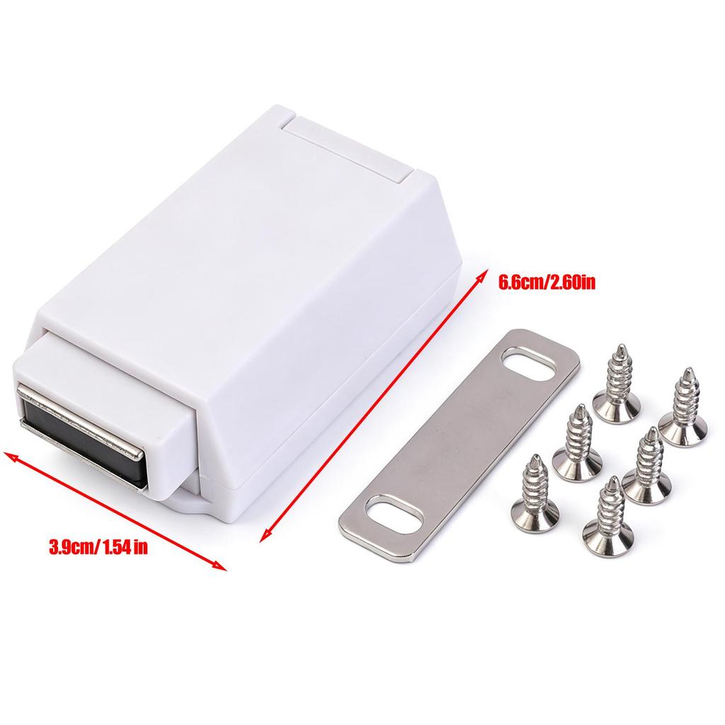 Magnetische Türfanghaken Schwerlast Push-to-Open Schrankfang Türstopper für Kleiderschränke Schubladen-Push-Closer Küchen-Heimschränke Riegel