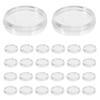 100Pcs Transparent Loose Leaf Binder Rings Plastic Detachable Binding Clips Office School File Organization Notebook Accessories