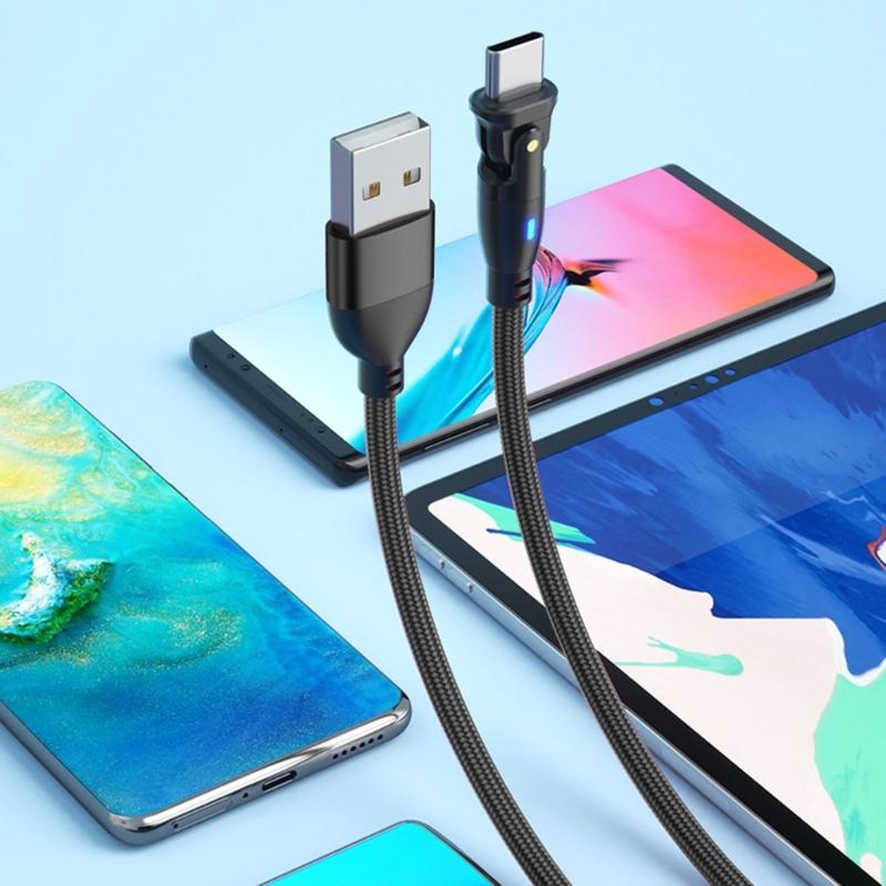 Nylon Braided Quick Charging USB to Type C Charging Data Cable with Fast Speed Transfer for Gaming Devices
