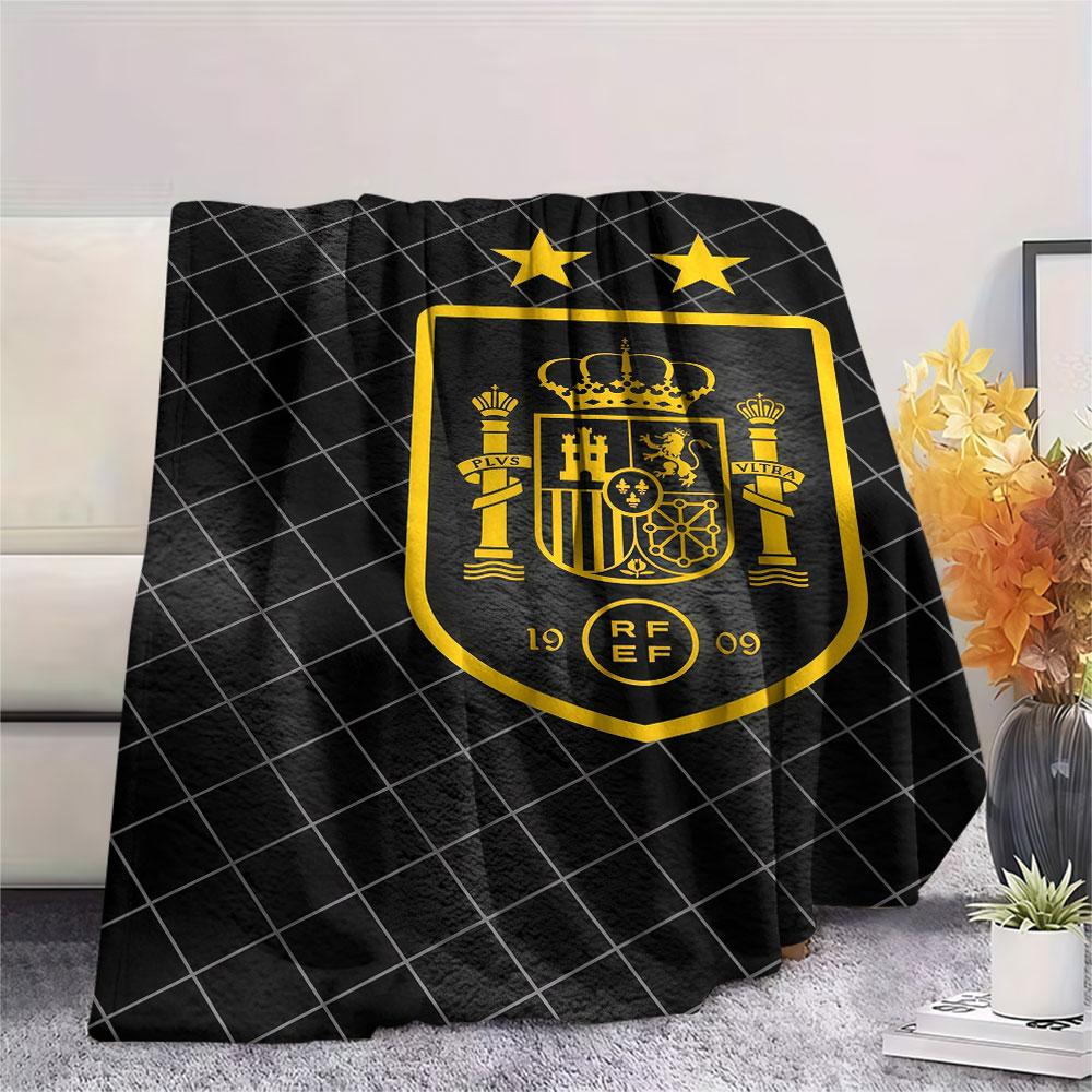 Spain Art Printed Flannel Blanket, soft throw for bedroom sofa, washable, fan merchandise, great gift.