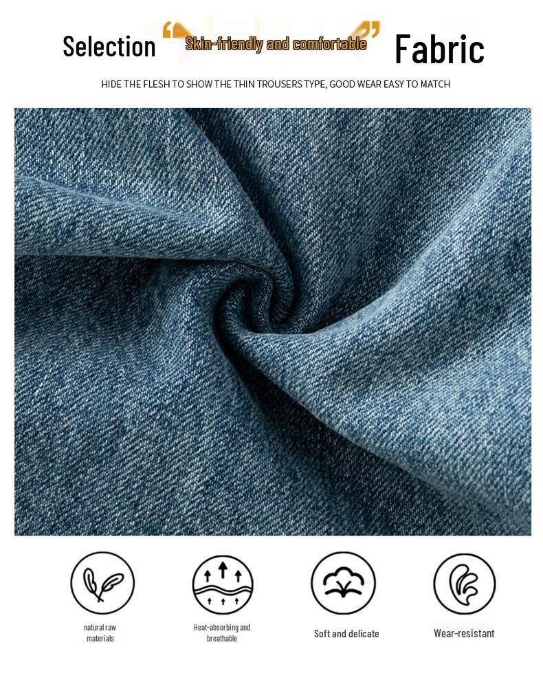 Women's Retro High-Waist Loose Skinny Jeans - Spring/Summer Drape Pants