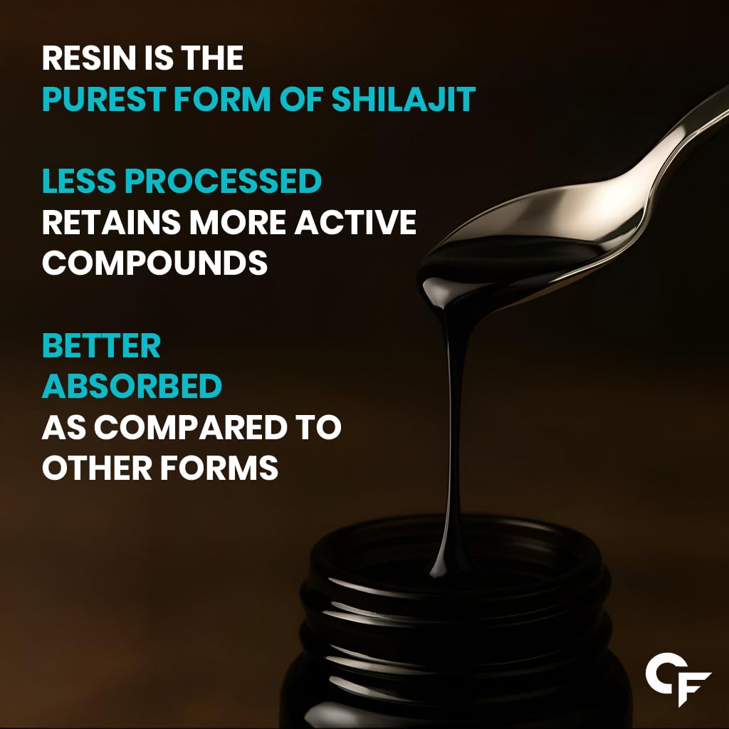 Carbamide Forte Shilajit Resin for Men with Fulvic Acid and Trace Minerals 20g Original Ayurvedic Resin