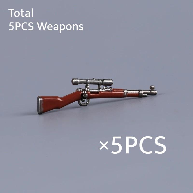 WW II Army Figures Accessory Parts Brick Playset WW2 Soldiers Army Warrior SWAT Police SWAT Machine Gun Scale Ratio Model Block Bricks Toys Playsetss