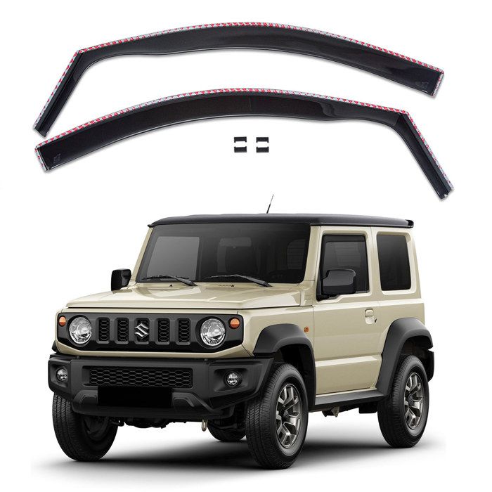 Déflecteurs d'air - SCOUTT - Suzuki Jimny - Fumé - Installation facile - Acrylique renforcé