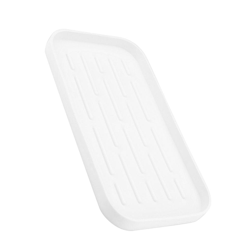 Silicone Dish Drying Mat Convex Design Raised Edges Soft Flexible Prevent Slip Silicone Drain Tray for Kitchen Counter