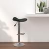Day and Night - Day and Night Chromed Steel and Black Faux Leather Kitchen Stool