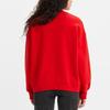 Levis SS23 Letter Print Crew Neck Long Sleeve Sweatshirt Women Sweatshirt Red A3533-0001