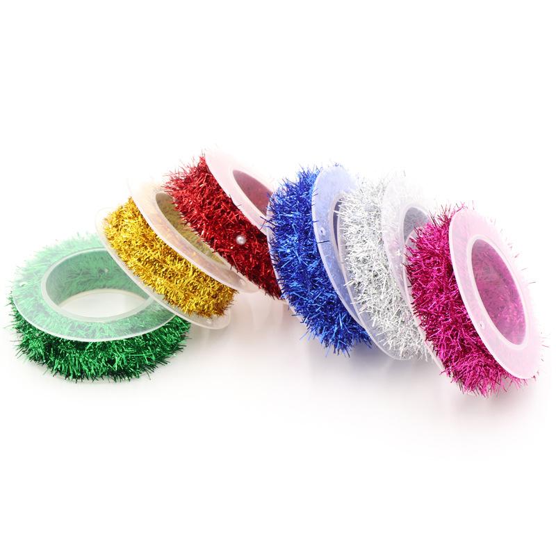 Christmas Decoration Metal Wire Color Strips DIY with Iron Wire Metal Wire Yarn Festival Supplies