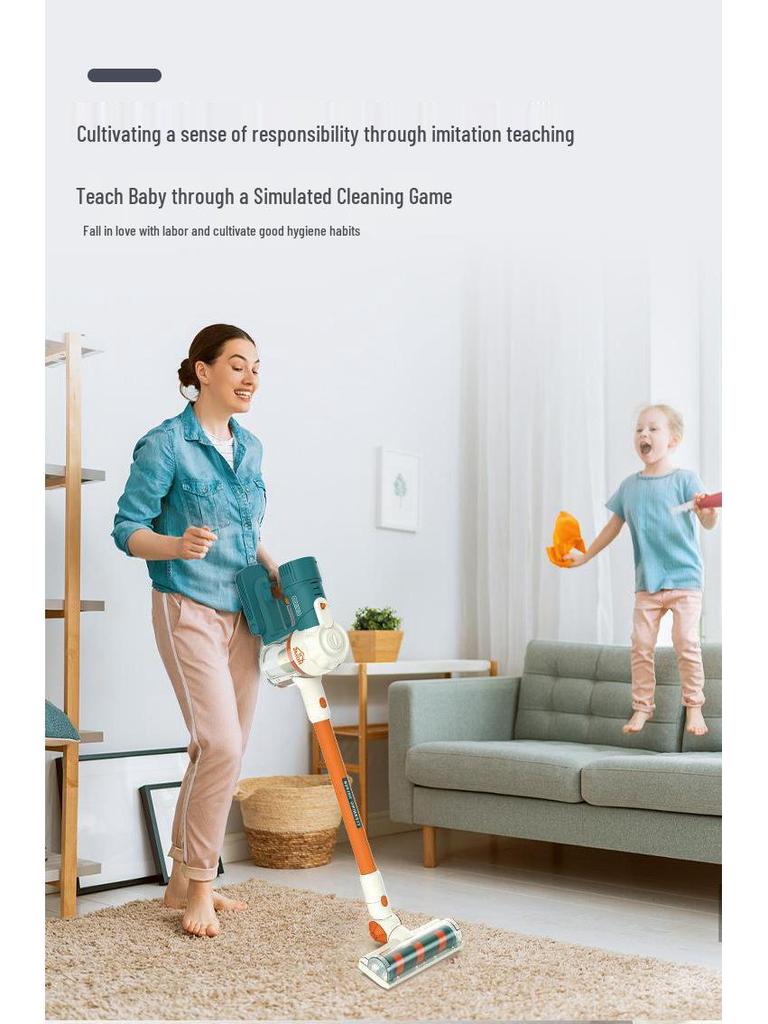 Cross-border Kids' Electric Vacuum Cleaner Toy Role-Playing Cleaning Set