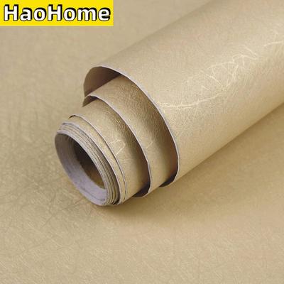 Beige Silk Wallpaper Embossed Self Adhesive Peel and Stick Wallpaper Removable Kitchen Wallpaper Vinyl Texture Wallpaper Cabinet