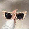 Occhiali da Sole Oversize Cat Eye alla Moda Per Donne Per Uomini Colore Graduale Montatura a Forma di Gelatina Occhiali Per Feste Estive in Spiaggia