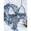 Ruffled Frilled Halter Bikini Women Swimwear Female Swimsuit Two-pieces Bikini Set High Cut Bather Bathing Suit Swim Lady K3392