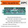 Metric & Imperial Tap and Die Set with Hand Reamer & Tap Holder – Comprehensive Threading Tool Kit.