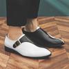 Herren Lederschuhe Mode Modischer Gentleman Patchwork-Stil Herrenschuhe für trendige Partys Outdoor-Freizeit und Geschäftsaktivitäten