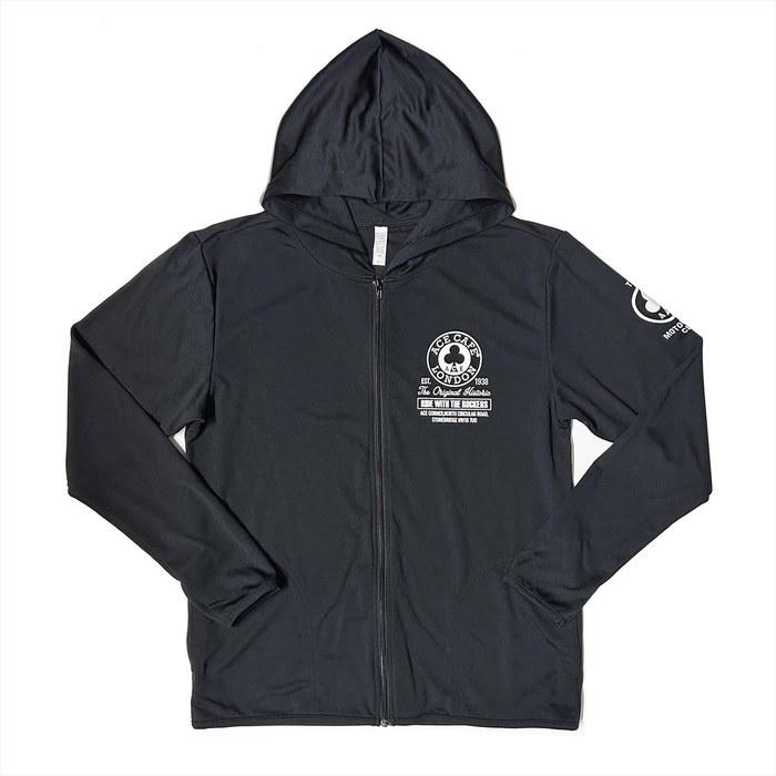 ACE CAFE DRY Hoodie Historic Circle BK/L Black