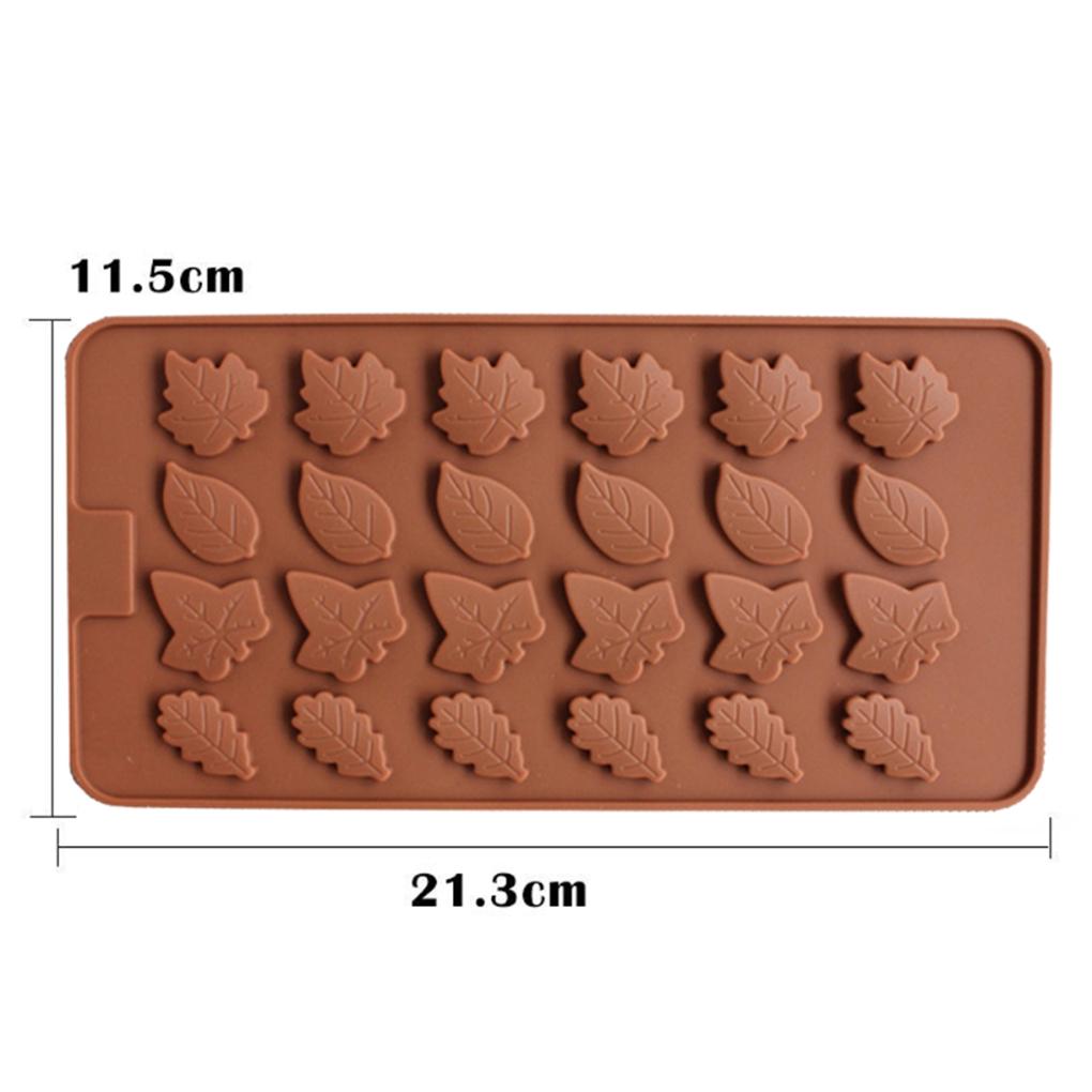 Leaf Silicone Candy Mold Trays for Chocolate Cupcake Toppers Gummies Ice Soap Butter Jelly Cake Decoration