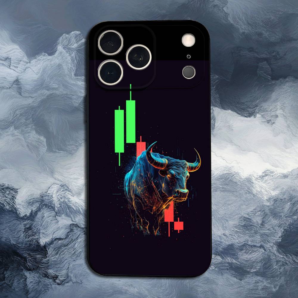 Day Trading Day Trader Trader Case For iPhone 15,16,12,14,17,13,11,Plus,Pro Max,8,7,XR,SE,XS,X,Mini,Soft Silicone Black
