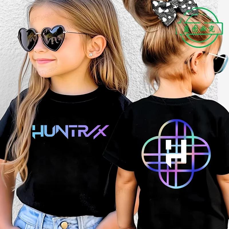 KPop Demon Hunters Saja Boys Kids Clothing Summer Cartoon Derpy Tiger Clothes Fashion Boys T-shirt Cotton Children's T Shirts