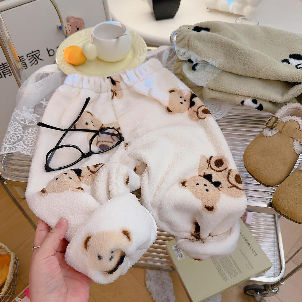 Kids' Cozy Thermal Fleece Pants - Winter Casual for Boys & Girls