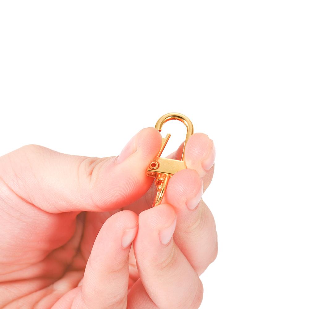 10pcs/lot 12*33mm Dog Buckle Zinc Alloy Bag Hook Buckle Key Ring Connectors For DIY Jewelry Making Supplies