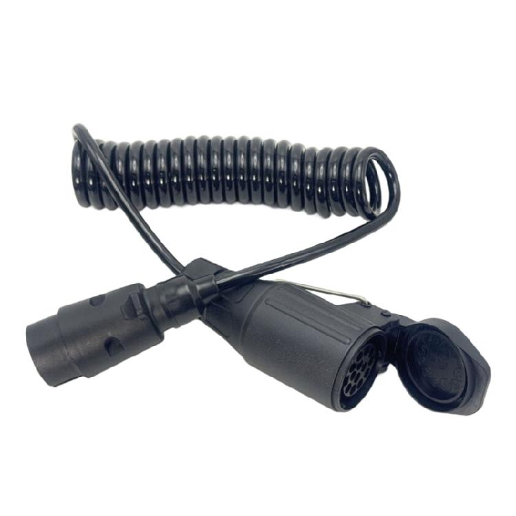 Shockproof Spring Loaded 7 Pin To 13 Pin Towing Harness 12V ABS Construction Trailer RVs Wiring Kit