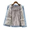 Men's Korean Style Winter Velvet-Lined Denim Jacket - Trendy, Warm, Casual Wear for Students