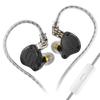 Fones de Ouvido Monitor In-Ear KZ ZS10 PRO X, Fones IEM Híbridos com 4BA+1DD Atualizados, Fones de Ouvido Gamer com Fio de Metal de Alta Fidelidade para Cantores,