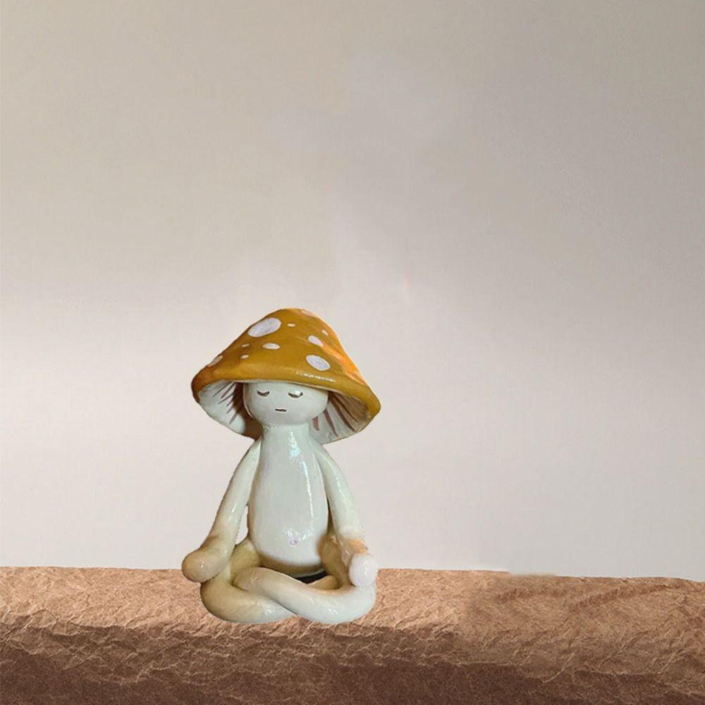 Simulation Mushroom Tabletop Decoration Mushroom Miniatures Figurines  Desktop Decor