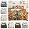 3D Plant Pattern Down Duvet Cover Bedding with Floral Pattern Bedding Set for Men and Women, Single Double Bed, Queen Size Gift