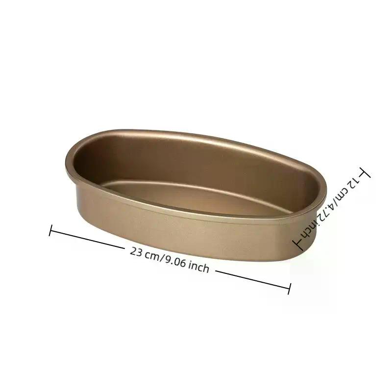 1Pcs Deep Cheese cake Mould Tin Metal Baking Accessories Nonstick Bakeware Oval Shape Baking Pan Bread Loaf Mold