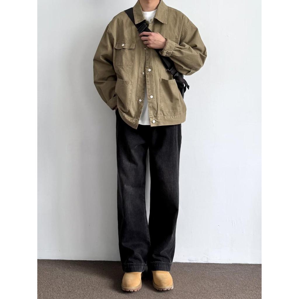 Unisex Japanese Retro Multi-Pocket Lapel Jacket - New Spring Arrival
