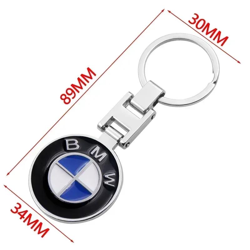 2025 Hot For BMW 1pc Car Badge Emblem Keychain Metal Car Key Ring Car Decoration Keychain For Bmw E46 E90 E60 E39 F30 E36 F10 F2