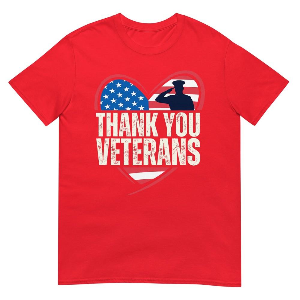 Thank You Veterans Day Memorial Day Patriotic Military Usa TShirt S