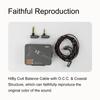 HiBy Cu4 Balanced Earphone Cable Coaxial Type4 Wire Locking Plug Jack O.C.C.Litz 2-in-1 4-Pin 3.5mm+4.4mm