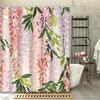 Elegant Pink and White Cherry Blossom Design Waterproof Shower Curtain – Perfect for Bringing Springtime Beauty To Your Bathro