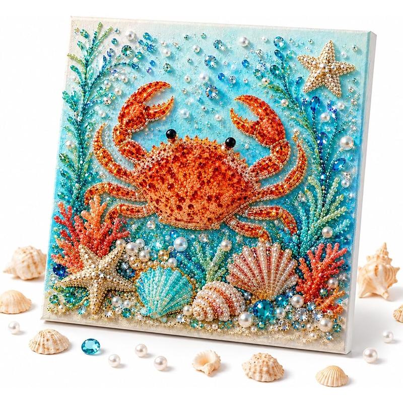Ocean Theme Pearl Art Diy Kit Octopus Diy Pearl Painting Kit Ocean Diamond Art For Adults Beginners Ling Coastal Wall Decor
