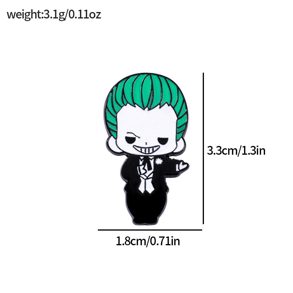 Милая Креативная Личность Клоун Металлическая Значок Клоун Женщина Харли Квинн Сплав Брошь Аксессуар Булавка