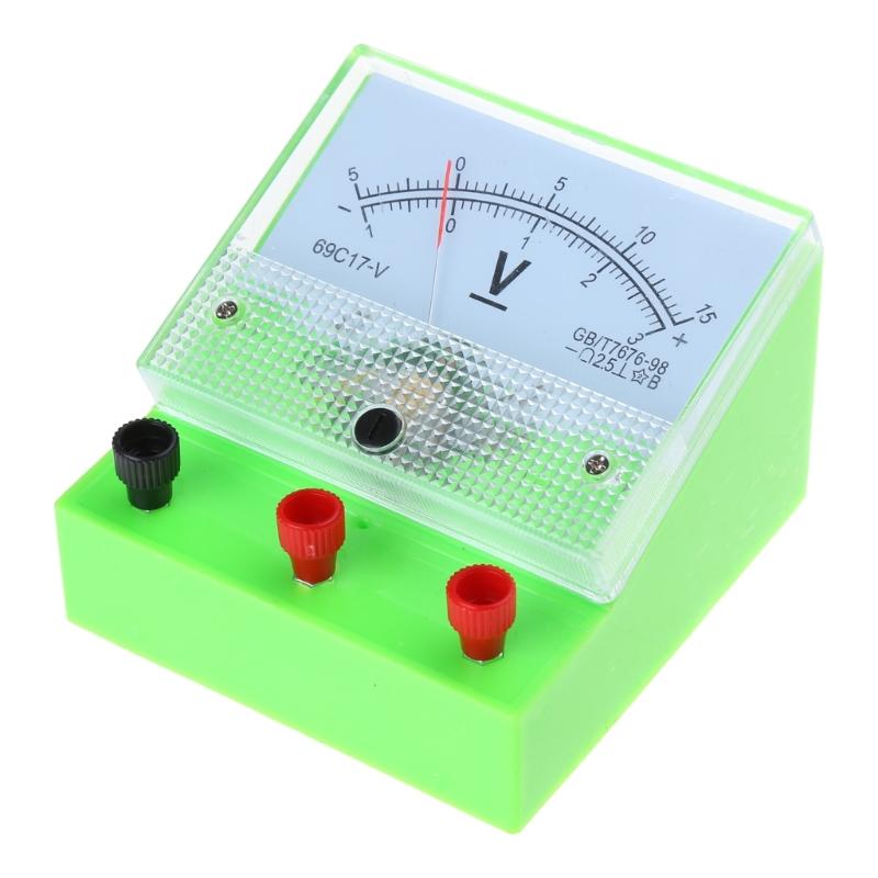 Durable Ammeter Voltmeter High School Science Labs Measurements Tools 0~3V 0~15V