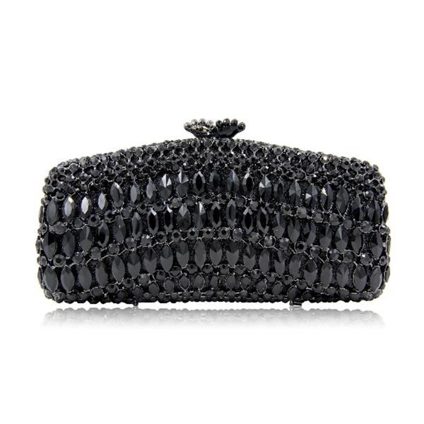 Luxury Green Rhinestone Evening Clutch Purses