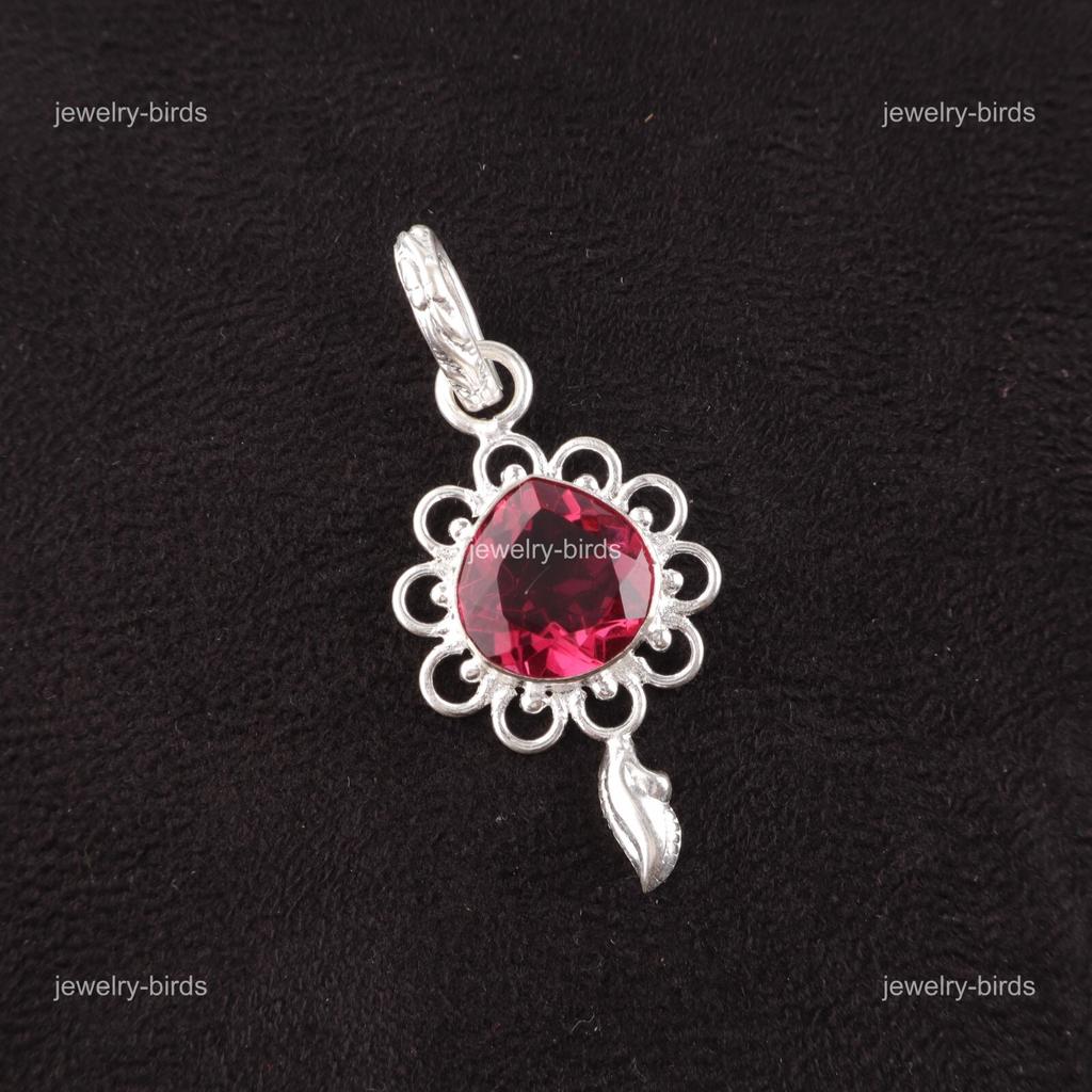 Pink Tourmaline Stone 925 Sterling Silver Anniversary Gift Birthday New Pendant PP-4-18