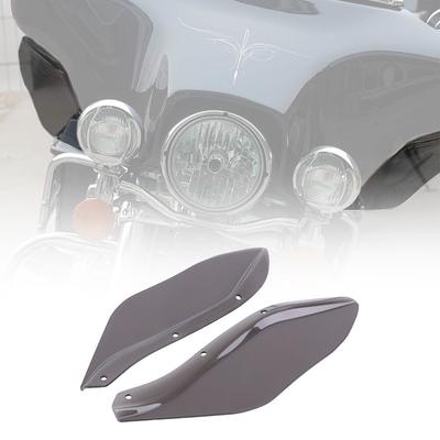 2 ks kapotáž vzduchové deflektory boční křídla čelní sklo boční kryt štít kompatibilní pro 1996-2013 Harley Dark Smoke