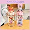 Zootopia Nick Judy Kids Water Bottle With Straw For School Summer Durable Tritan