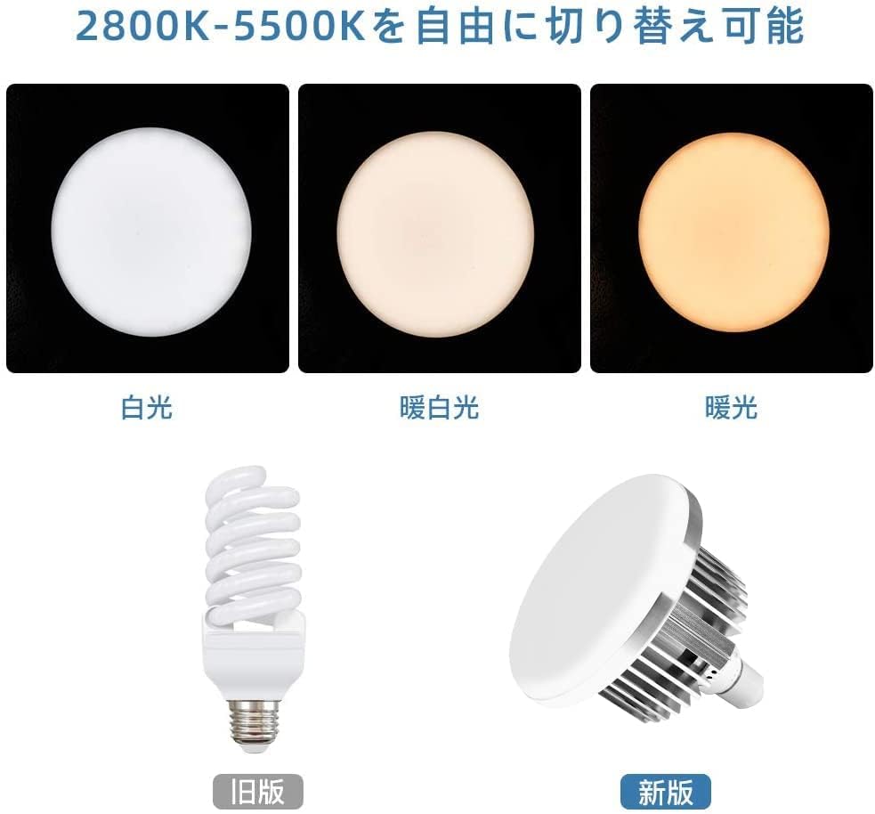 Tricolor LED Softbox FOSITAN Three Colors 2800K to 5700K Warm Light Modes Remote Control 50x70cm Photographic Lighting Set 2800K to 5700K Photography