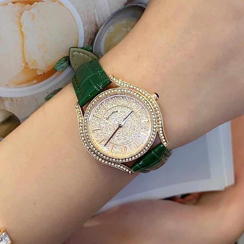 Diamond Watch Women'S Personality Fashion Gypsy Watch Femininity Small Dial Wind Leather Strap