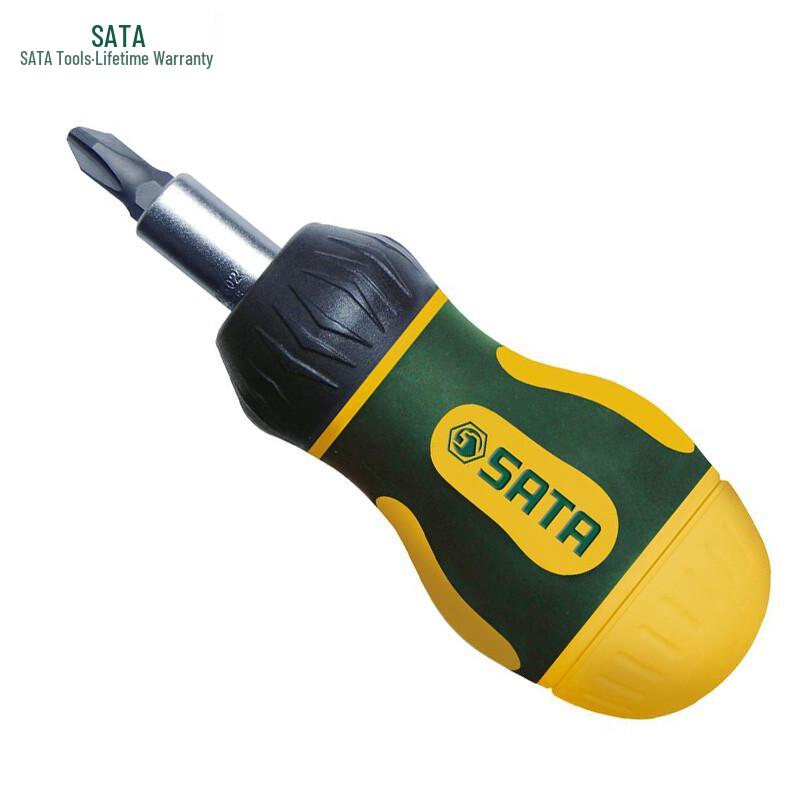 SATA 6-Piece Ultra-Short Ratchet Screwdriver Set 6-piece set
