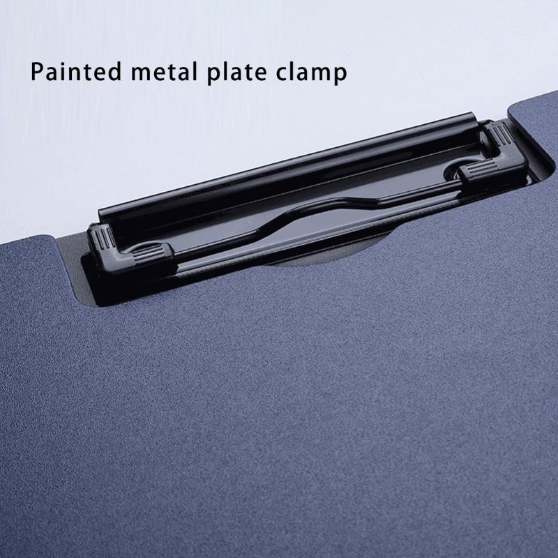 Standardgröße Wende-Klemmbrettmappe mit Metallklemme Aktenordner mit Schreibtafel für Schule Büro 12,6 x 9,25 Zoll