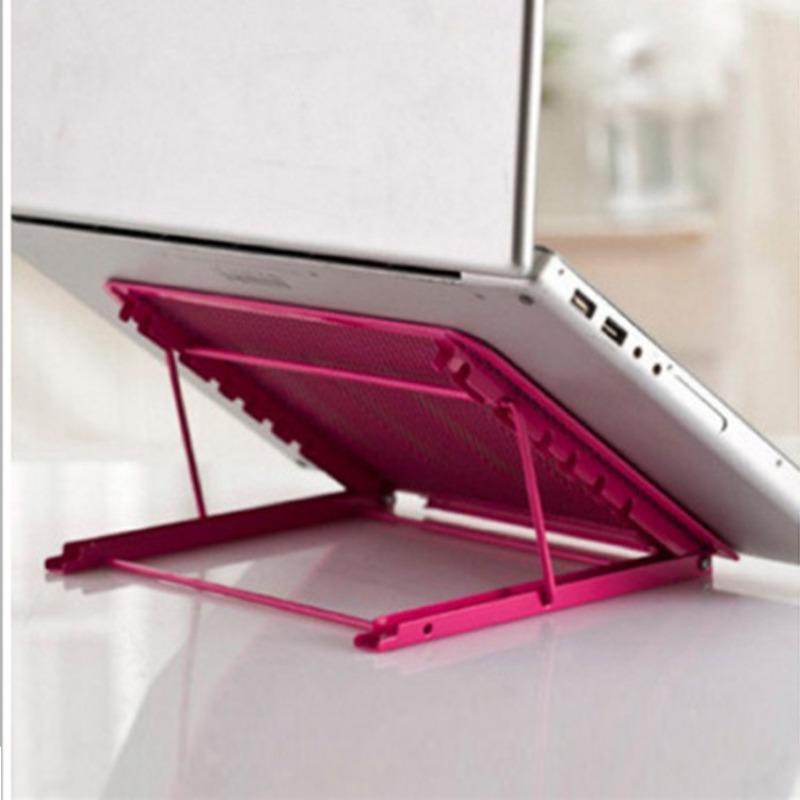 1Pc Laptop Holder, Copy Rack, Six-gear Adjustable Heat Dissipation Folding Flat Bracket, Wrought Iron Bracket