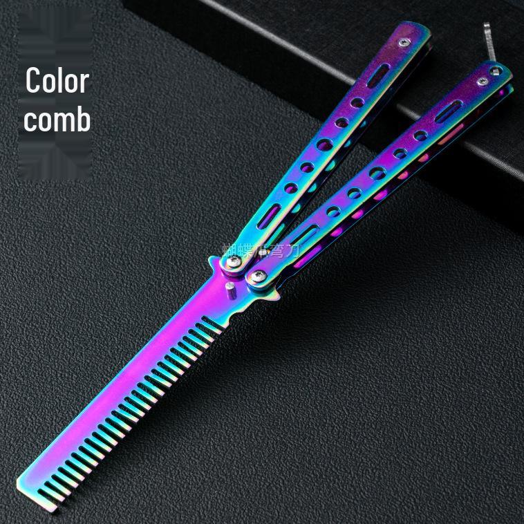 Unsharpened Butterfly Comb | Practice Folding Knife | CS:GO Style Flipping Trainer
