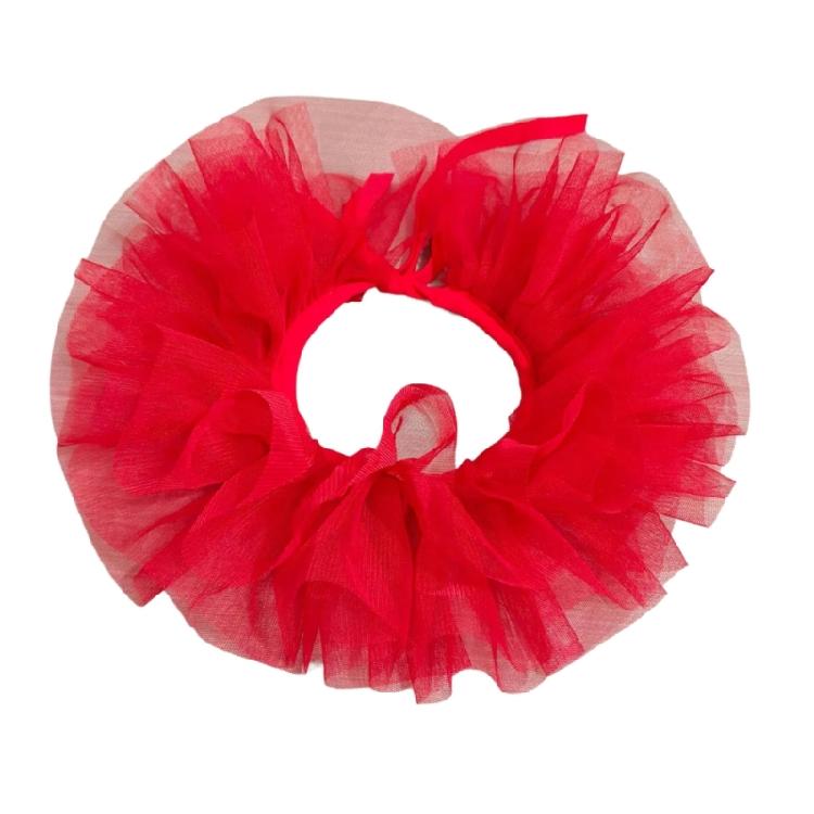 Victoriaanse Stijlen Afneembare Gaas Nepkraag voor Peuter Meisje 3 Lagen Tule Nekkraag Sjaal Capes Clown Cosplay Choker