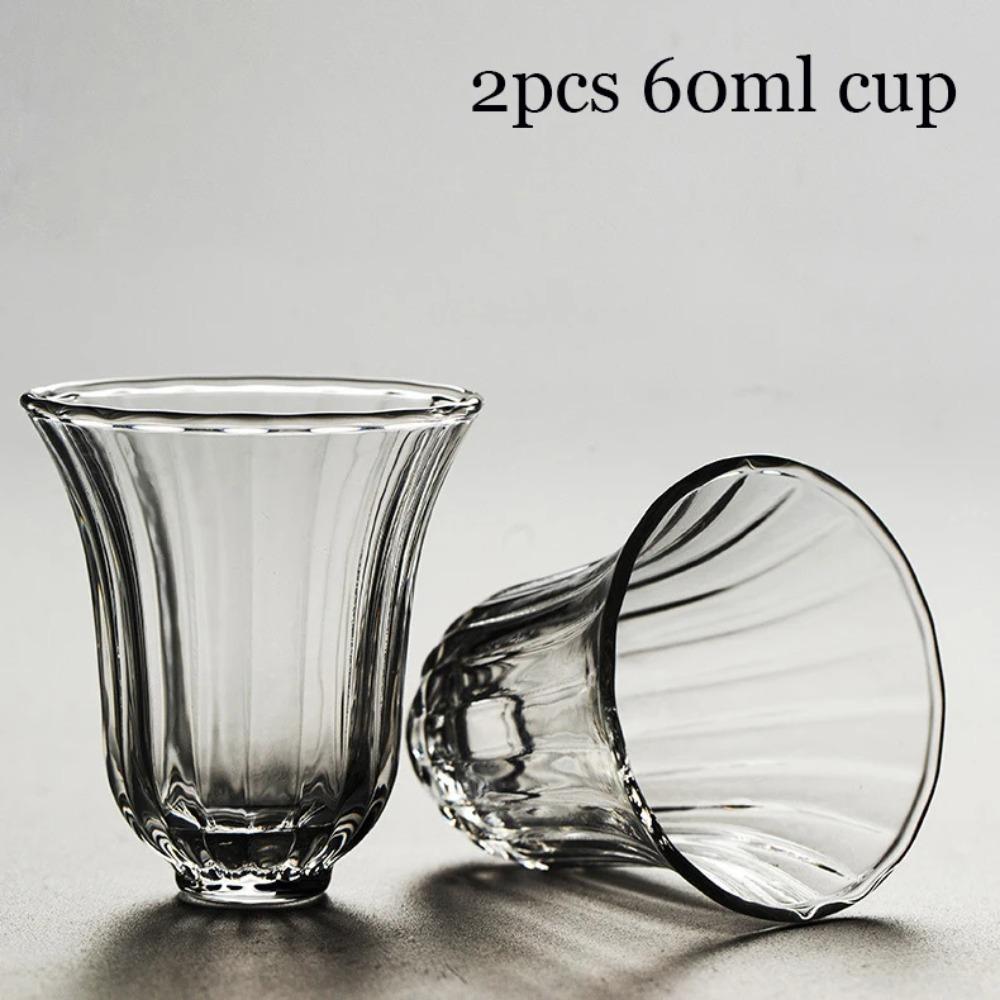 

700 мл полосатый стеклянный чайник, термостойкий стеклянный чайник, чайник для заваривания чая в виде цветка, китайский чайный набор в стиле кунг-фу с фильтром, чайная утварь